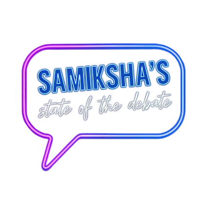 Samiksha's State of the Debate logo
